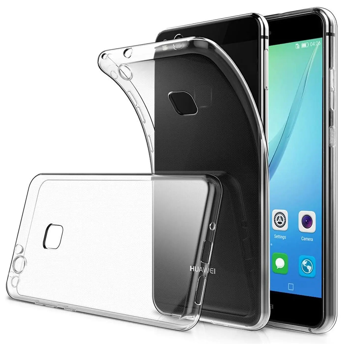 Klarplastikhülle, Vorder- und Rückansicht, Huawei P10 Lite.