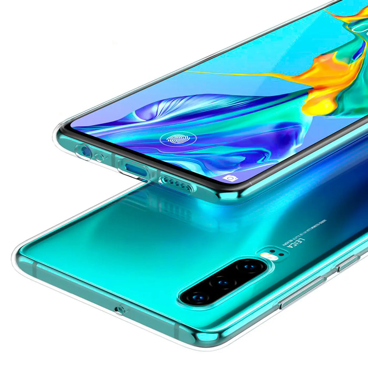 Durchsichtige Handyhülle für Huawei P30 mit Anti-Vergilbung