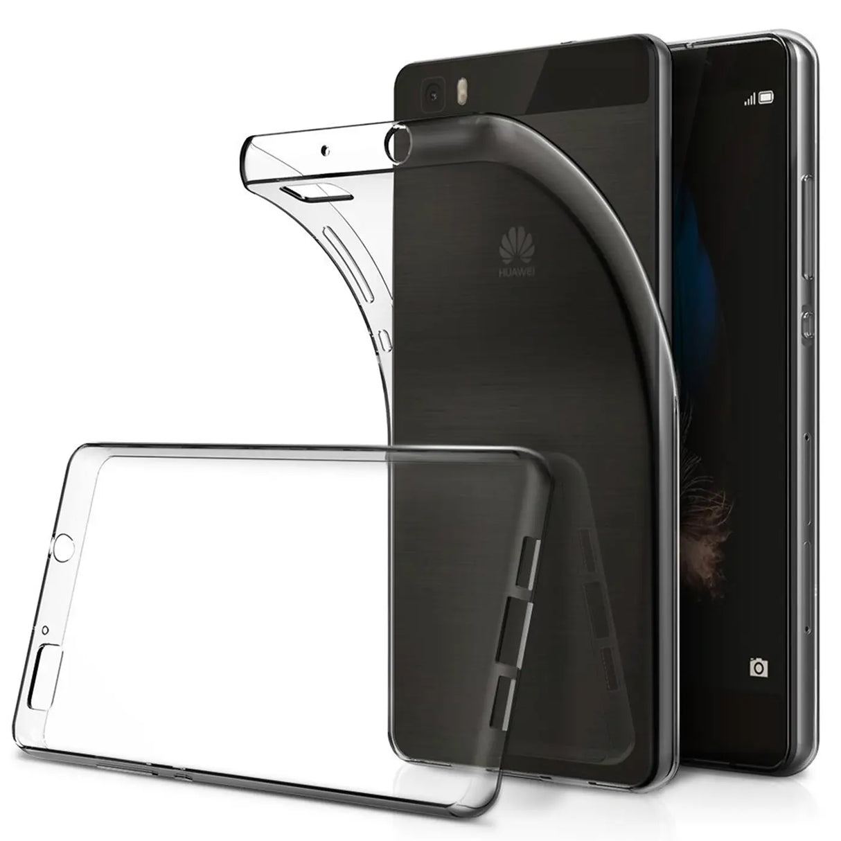 Durchsichtige Handyhülle für Huawei P8 Lite mit Anti-Vergilbung