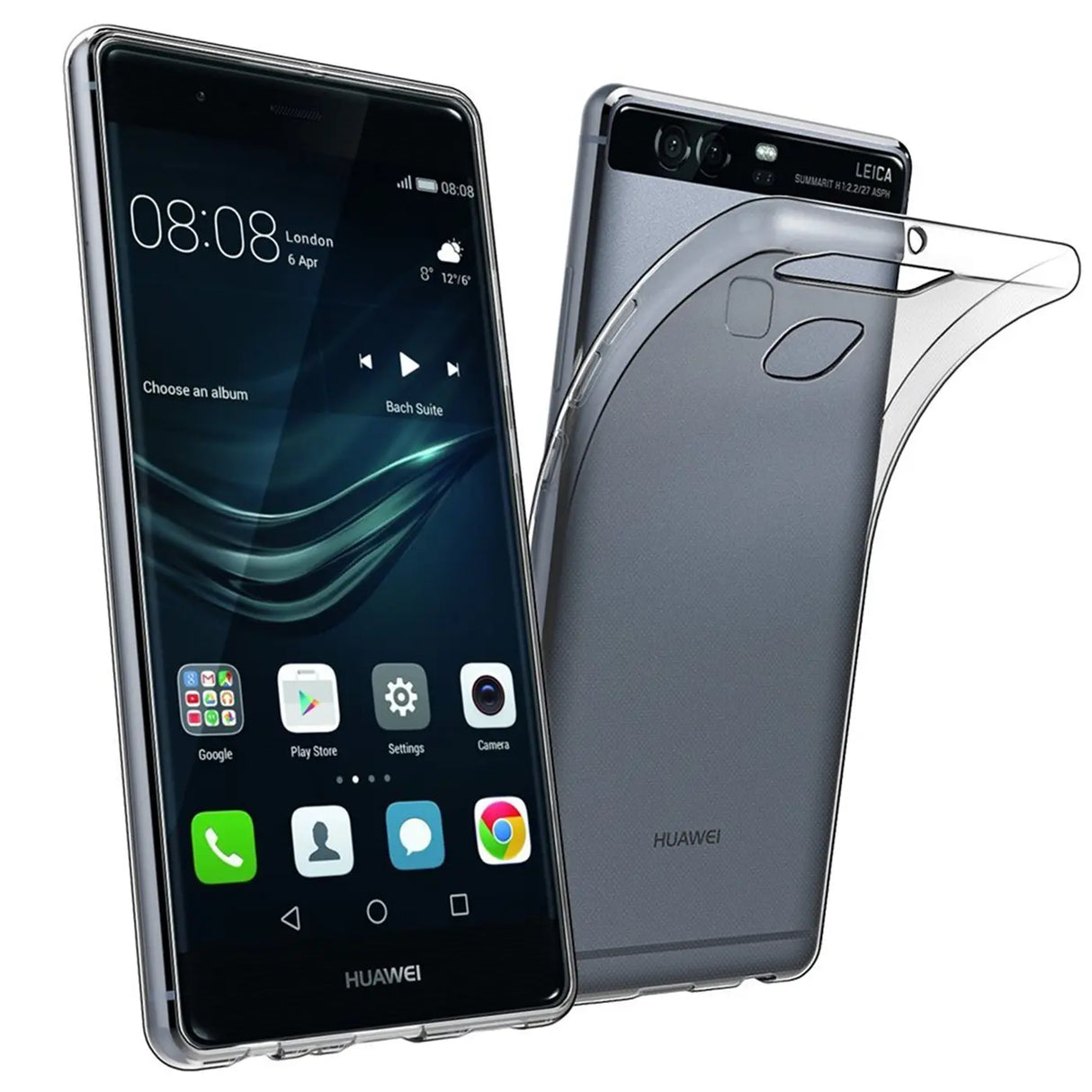 Durchsichtige Handyhülle für Huawei P9 mit Anti-Vergilbung