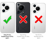 Durchsichtige Handyhülle für Huawei Pura 70 Pro mit Anti-Vergilbung