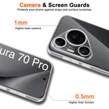 Durchsichtige Handyhülle für Huawei Pura 70 Pro mit Anti-Vergilbung