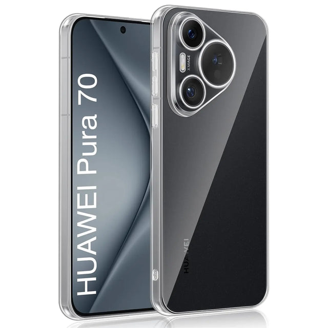 Durchsichtige Handyhülle für Huawei Pura 70 mit Anti-Vergilbung
