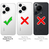 Durchsichtige Handyhülle für Huawei Pura 70 mit Anti-Vergilbung