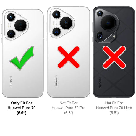 Durchsichtige Handyhülle für Huawei Pura 70 mit Anti-Vergilbung