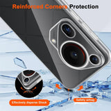 Durchsichtige Handyhülle für Huawei Pura 70 Ultra mit Anti-Vergilbung