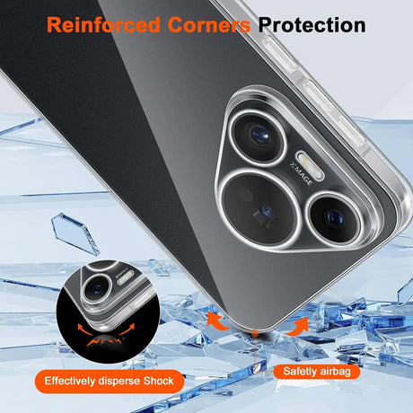 Durchsichtige Handyhülle für Huawei Pura 80 Ultra mit Anti-Vergilbung