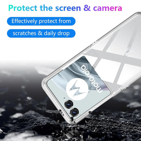 Durchsichtige Handyhülle für Motorola Razr 50 mit Anti-Vergilbung