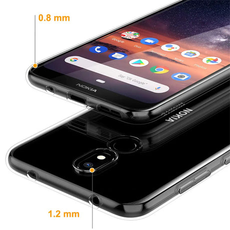 Durchsichtige Handyhülle für Nokia 3.2 mit Anti-Vergilbung