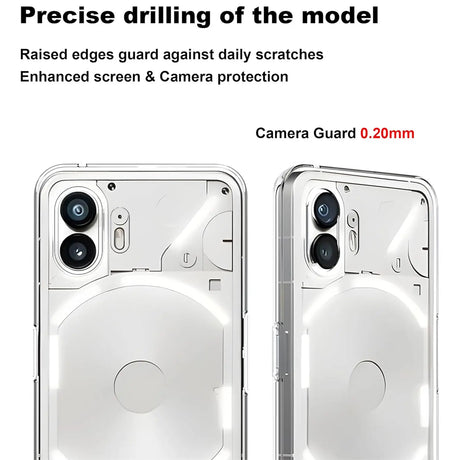 Durchsichtige Handyhülle für Nothing Phone 2 mit Anti-Vergilbung