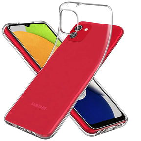 Durchsichtige Handyhülle für Samsung Galaxy A03 mit Anti-Vergilbung