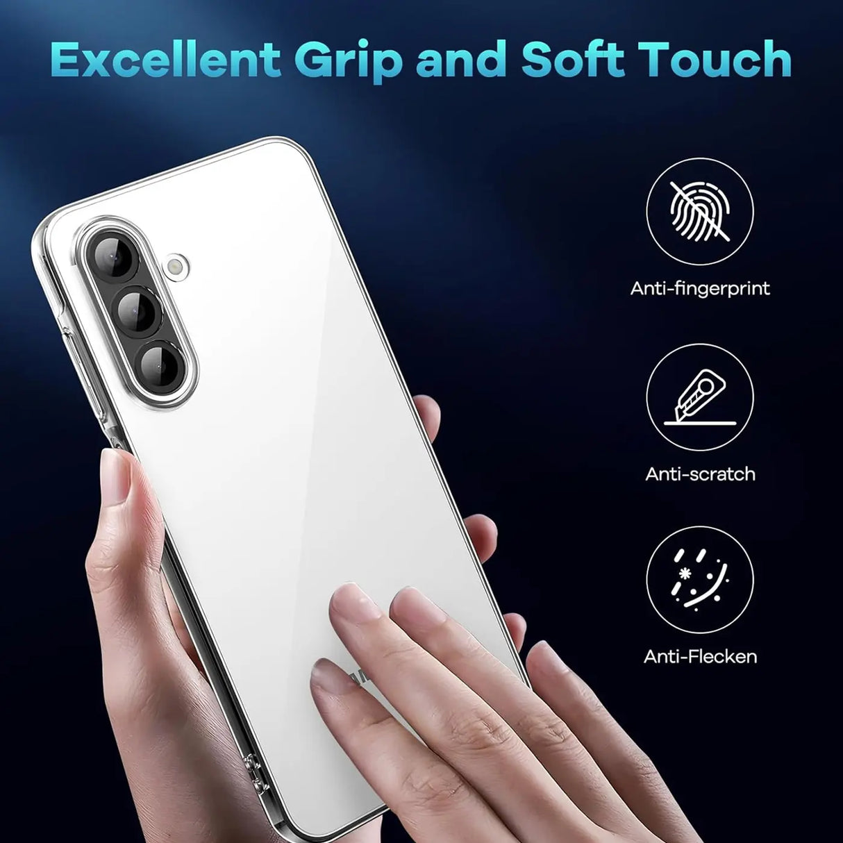 Durchsichtige Handyhülle für Samsung Galaxy A17 5G mit Anti-Vergilbung