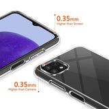 Durchsichtige Handyhülle für Samsung Galaxy A22 5G mit Anti-Vergilbung