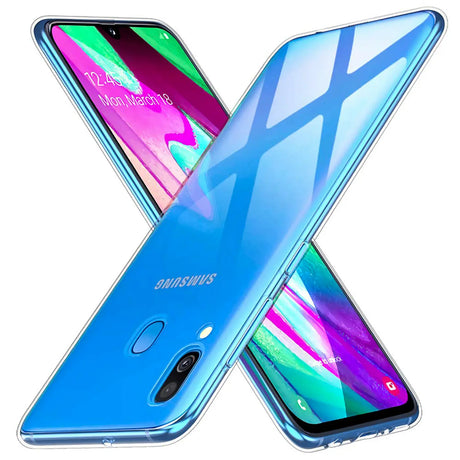 Durchsichtige Handyhülle für Samsung Galaxy A40 mit Anti-Vergilbung