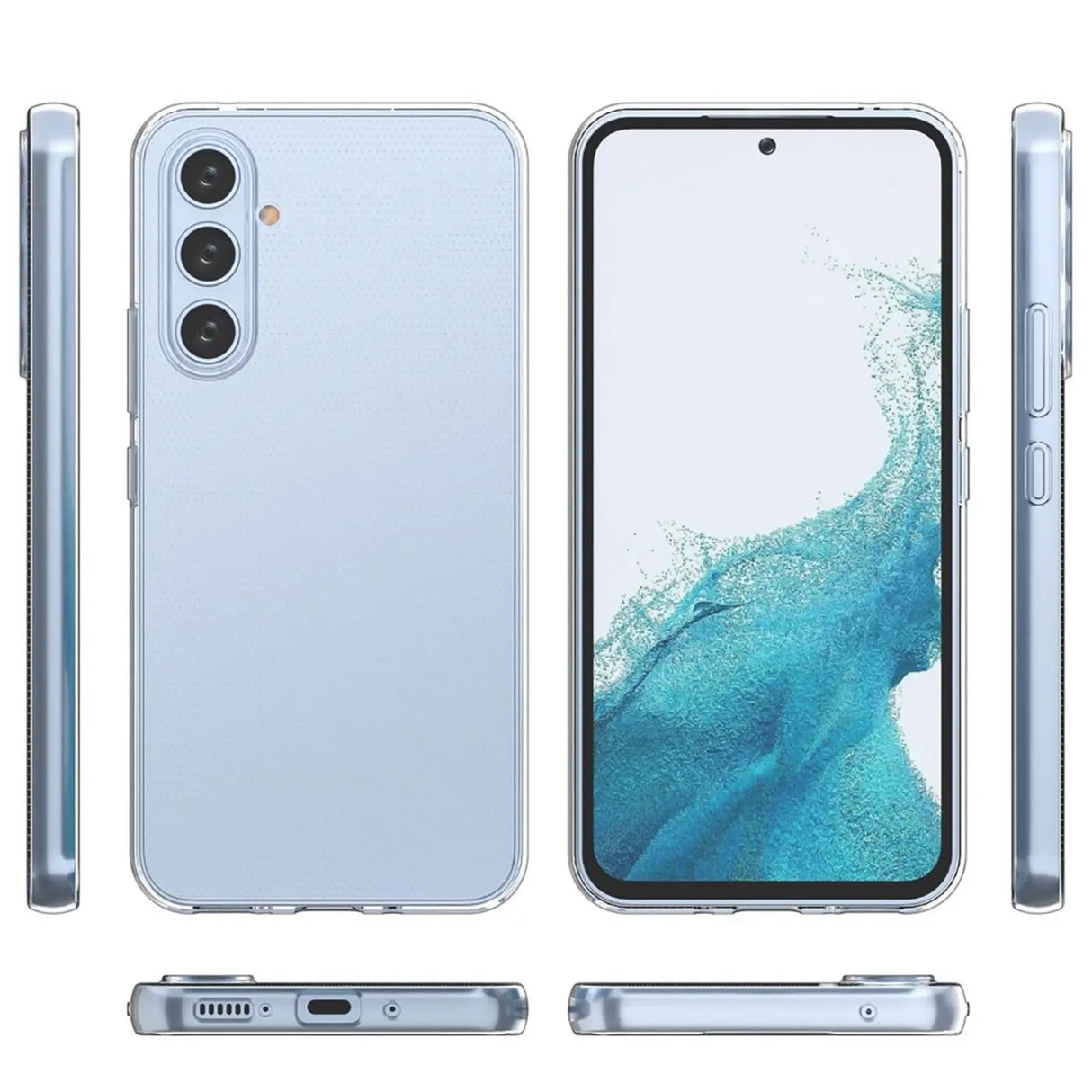 Durchsichtige Handyhülle für Samsung Galaxy A54 5G mit Anti-Vergilbung