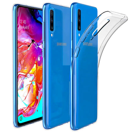 Durchsichtige Handyhülle für Samsung Galaxy A70 / A70s mit Anti-Vergilbung