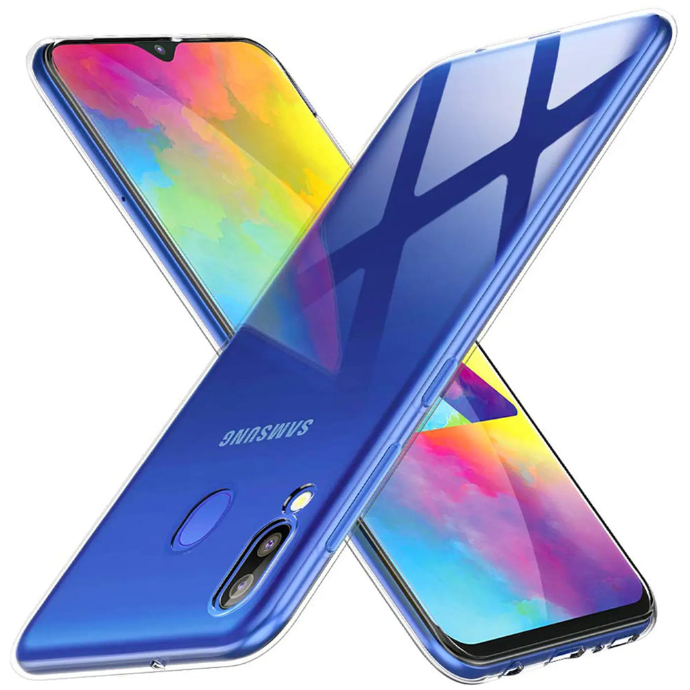 Durchsichtige Handyhülle für Samsung Galaxy M20 mit Anti-Vergilbung