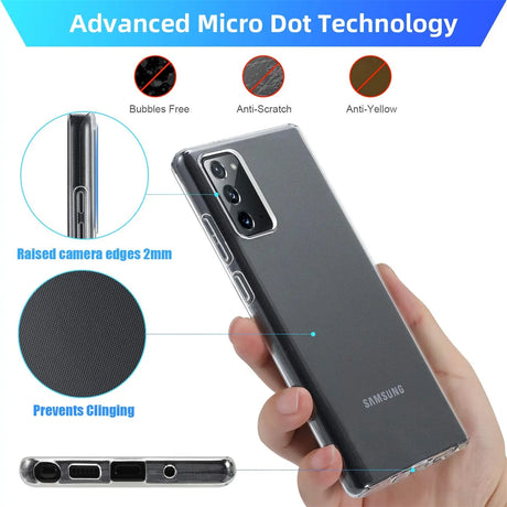 Durchsichtige Handyhülle für Samsung Galaxy Note 20 mit Anti-Vergilbung
