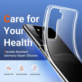 Durchsichtige Handyhülle für Samsung Galaxy S21 Plus mit Anti-Vergilbung