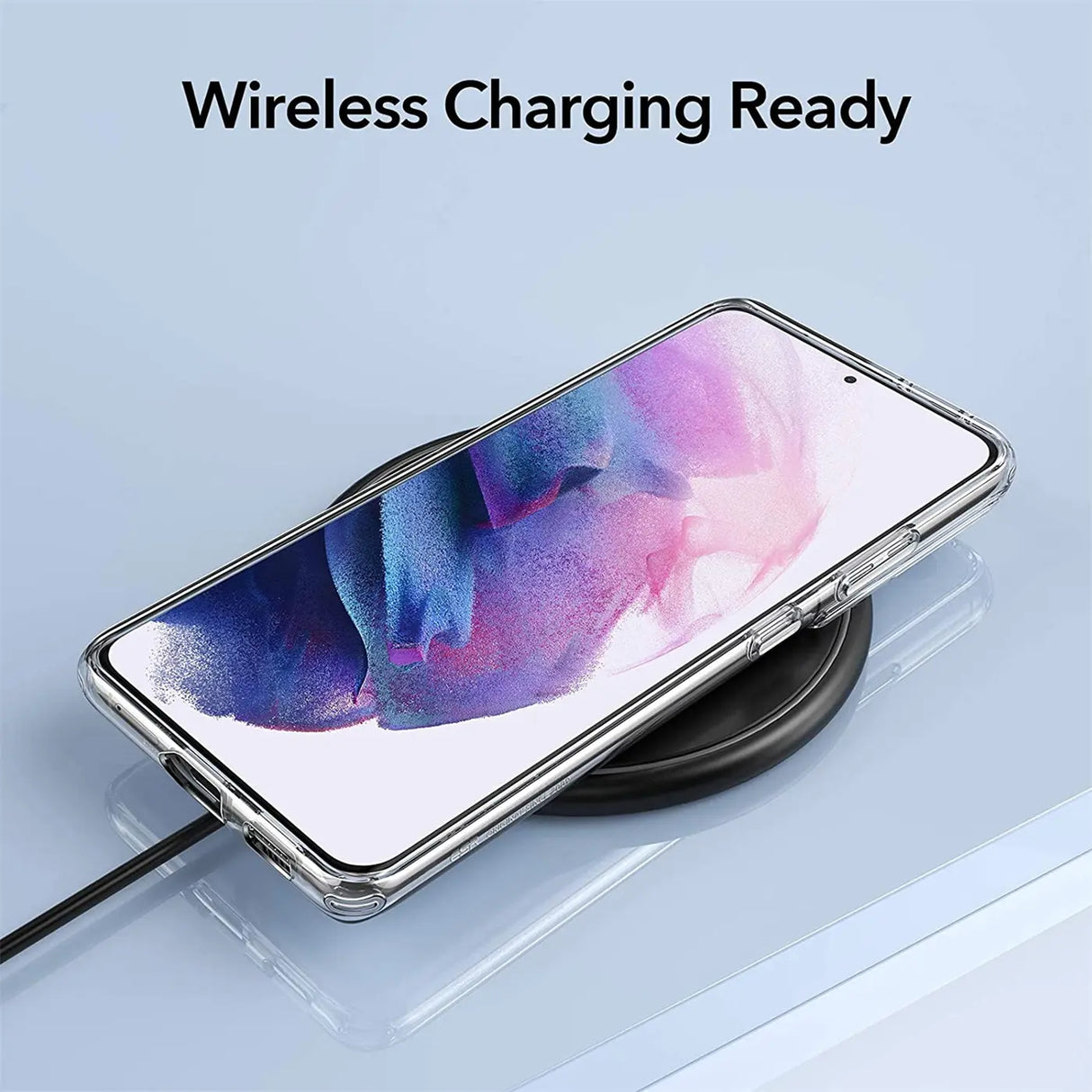 Durchsichtige Handyhülle für Samsung Galaxy S21 Plus mit Anti-Vergilbung