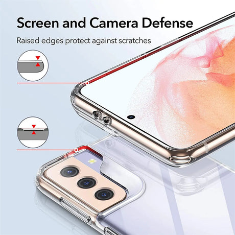 Durchsichtige Handyhülle für Samsung Galaxy S21 mit Anti-Vergilbung