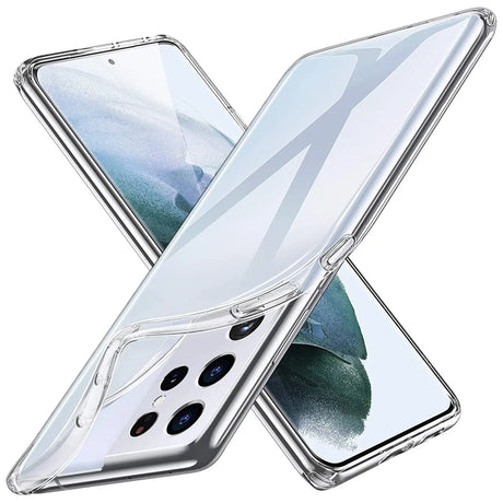 Durchsichtige Handyhülle für Samsung Galaxy S21 Ultra mit Anti-Vergilbung