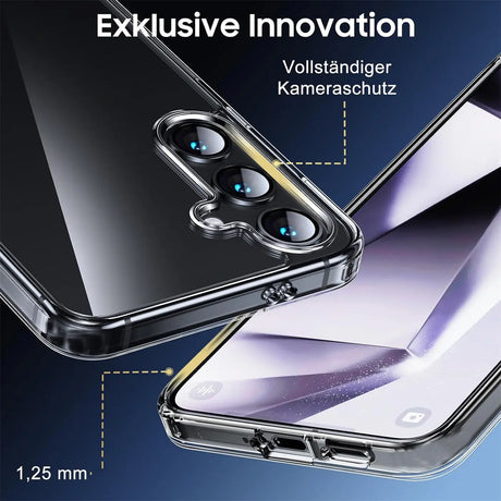 Durchsichtige Handyhülle für Samsung Galaxy S24 mit Anti-Vergilbung