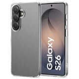 Klar, transparentes Case aus Kunststoff, seitliche Ansicht, zeigt Samsung Galaxy S26.