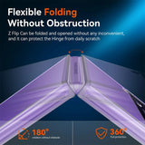 Durchsichtige Handyhülle für Samsung Galaxy Z FLIP 3 mit Anti-Vergilbung