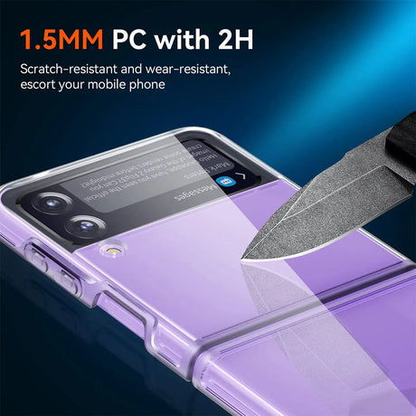 Durchsichtige Handyhülle für Samsung Galaxy Z FLIP 3 mit Anti-Vergilbung