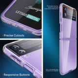 Durchsichtige Handyhülle für Samsung Galaxy Z FLIP 3 mit Anti-Vergilbung