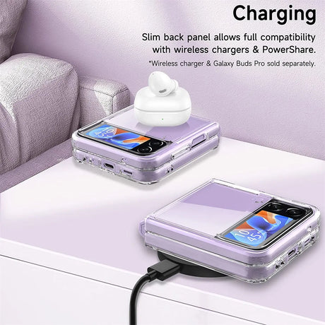 Durchsichtige Handyhülle für Samsung Galaxy Z Flip 4 mit Anti-Vergilbung