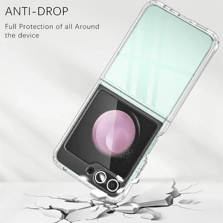 Durchsichtige Handyhülle für Samsung Galaxy Z FLIP 5 mit Anti-Vergilbung