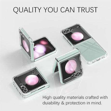 Durchsichtige Handyhülle für Samsung Galaxy Z FLIP 5 mit Anti-Vergilbung