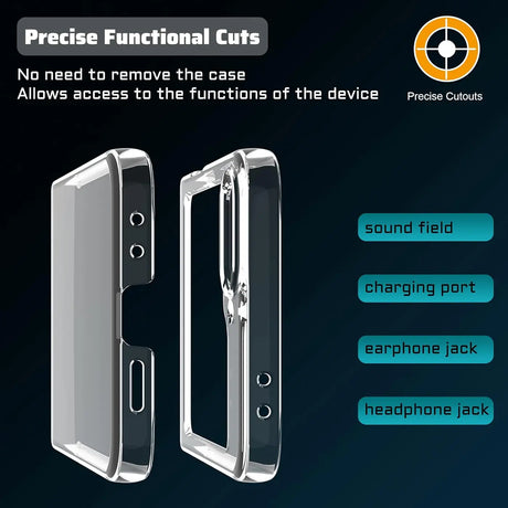 Durchsichtige Handyhülle für Samsung Galaxy Z Flip 6 mit Anti-Vergilbung