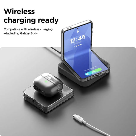 Durchsichtige Handyhülle für Samsung Galaxy Z FLIP 7 mit Anti-Vergilbung