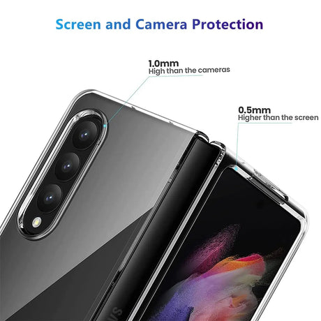 Durchsichtige Handyhülle für Samsung Galaxy Z FOLD 3 mit Anti-Vergilbung