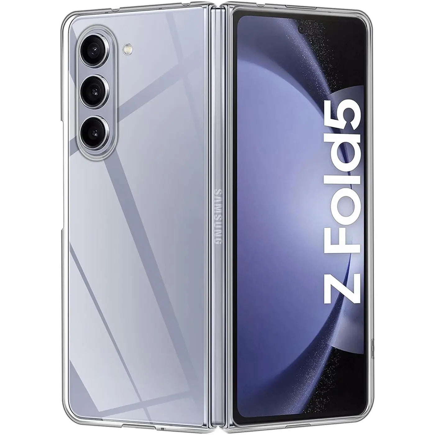 Klarer Case, transparent, von vorne, Samsung Galaxy Z Fold 5