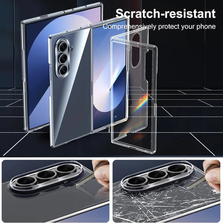 Durchsichtige Handyhülle für Samsung Galaxy Z FOLD 7 mit Anti-Vergilbung