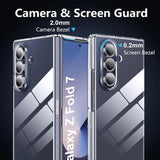 Durchsichtige Handyhülle für Samsung Galaxy Z FOLD 7 mit Anti-Vergilbung