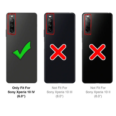 Durchsichtige Handyhülle für Sony Xperia 10 IV mit Anti-Vergilbung