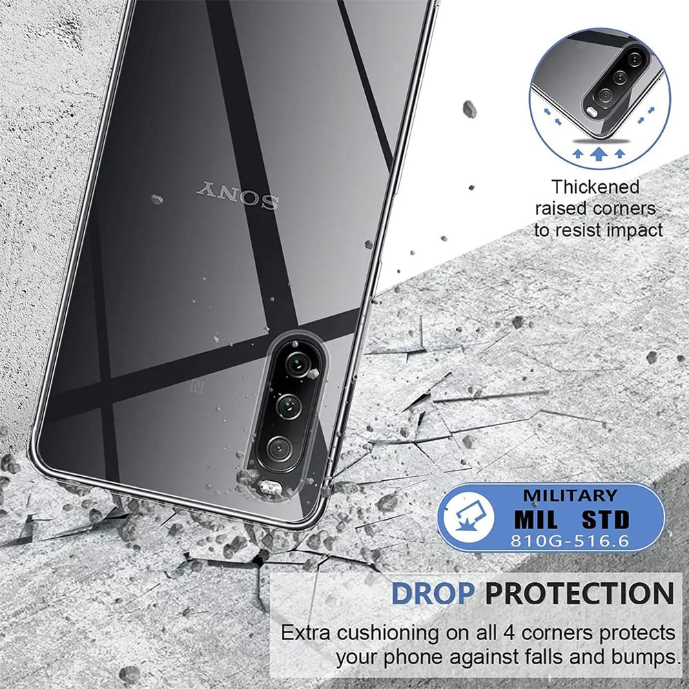 Durchsichtige Handyhülle für Sony Xperia 10 IV mit Anti-Vergilbung