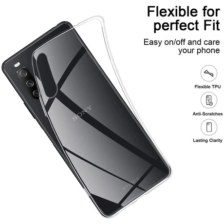 Durchsichtige Handyhülle für Sony Xperia 10 IV mit Anti-Vergilbung