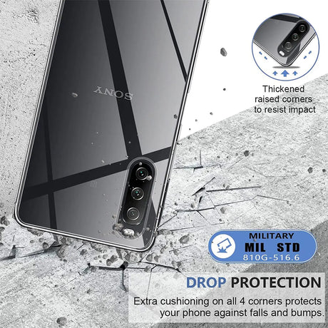 Durchsichtige Handyhülle für Sony Xperia 10 V mit Anti-Vergilbung