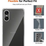 Durchsichtige Handyhülle für Sony Xperia 10 VI mit Anti-Vergilbung