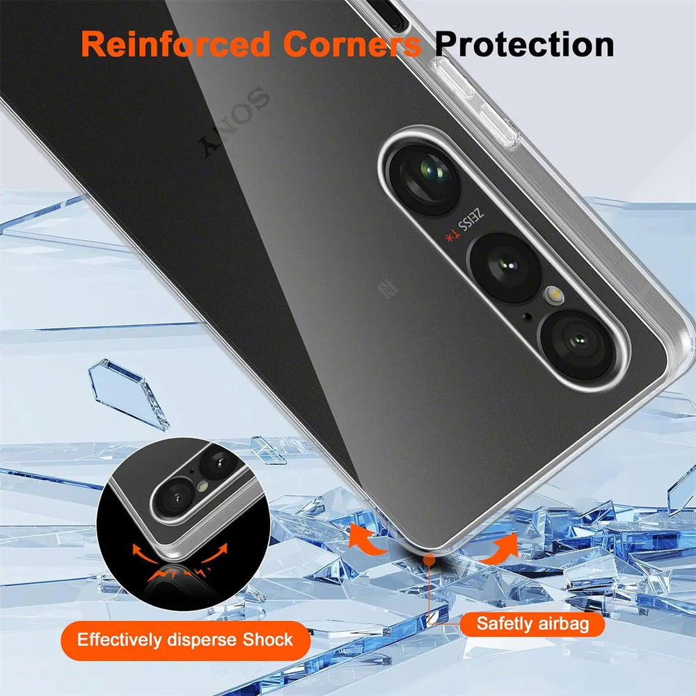 Durchsichtige Handyhülle für Sony Xperia 1 VI mit Anti-Vergilbung