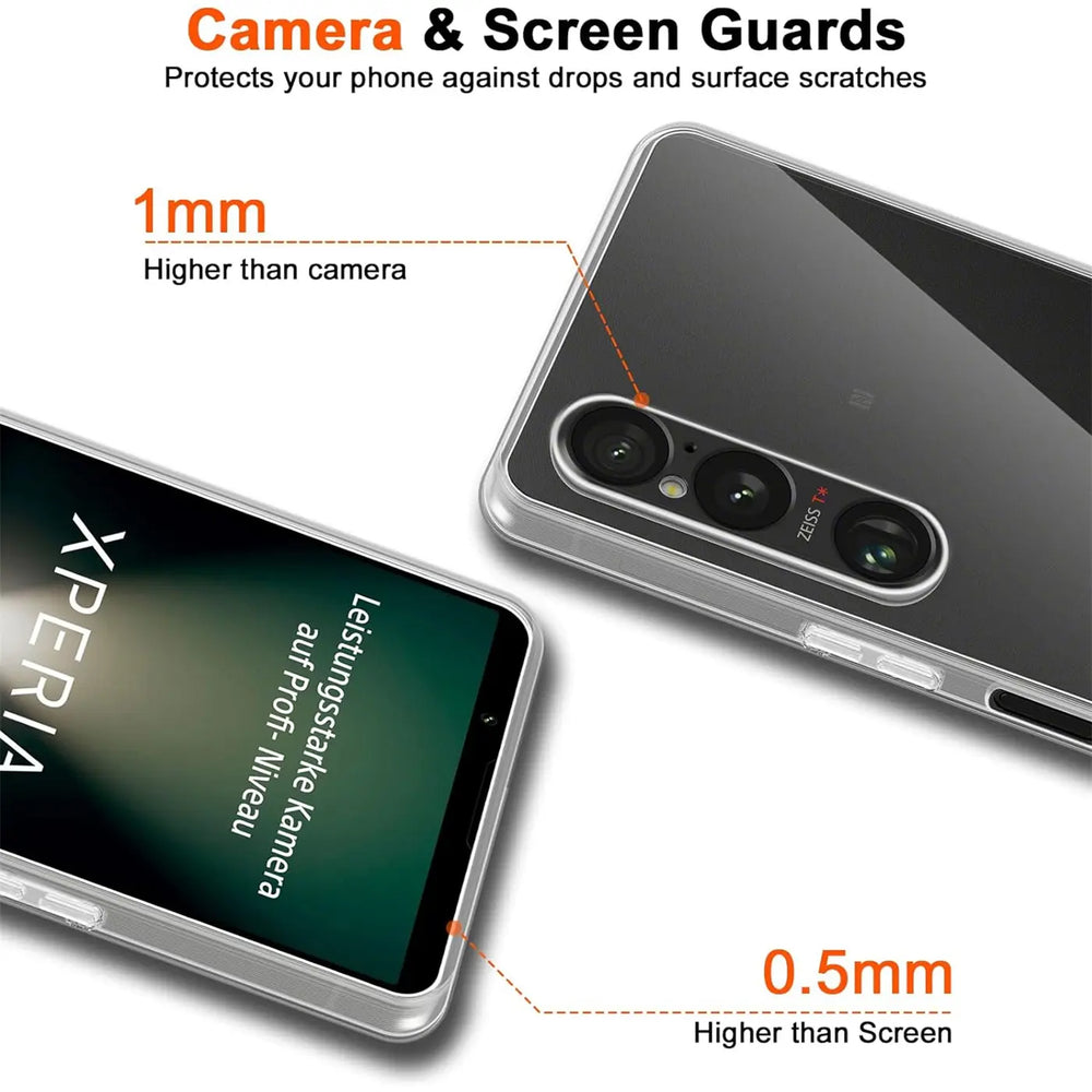 Durchsichtige Handyhülle für Sony Xperia 1 VI mit Anti-Vergilbung