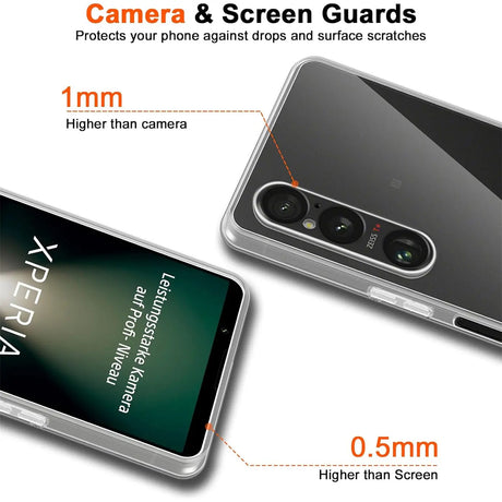 Durchsichtige Handyhülle für Sony Xperia 1 VI mit Anti-Vergilbung