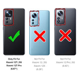 Durchsichtige Handyhülle für Xiaomi 12T / 12T Pro mit Anti-Vergilbung