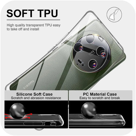 Durchsichtige Handyhülle für Xiaomi 13 Ultra mit Anti-Vergilbung